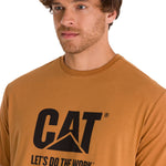 Polera Manga Corta Unisex Hombre DO THE WORK GRAPHIC TEE Café Cat