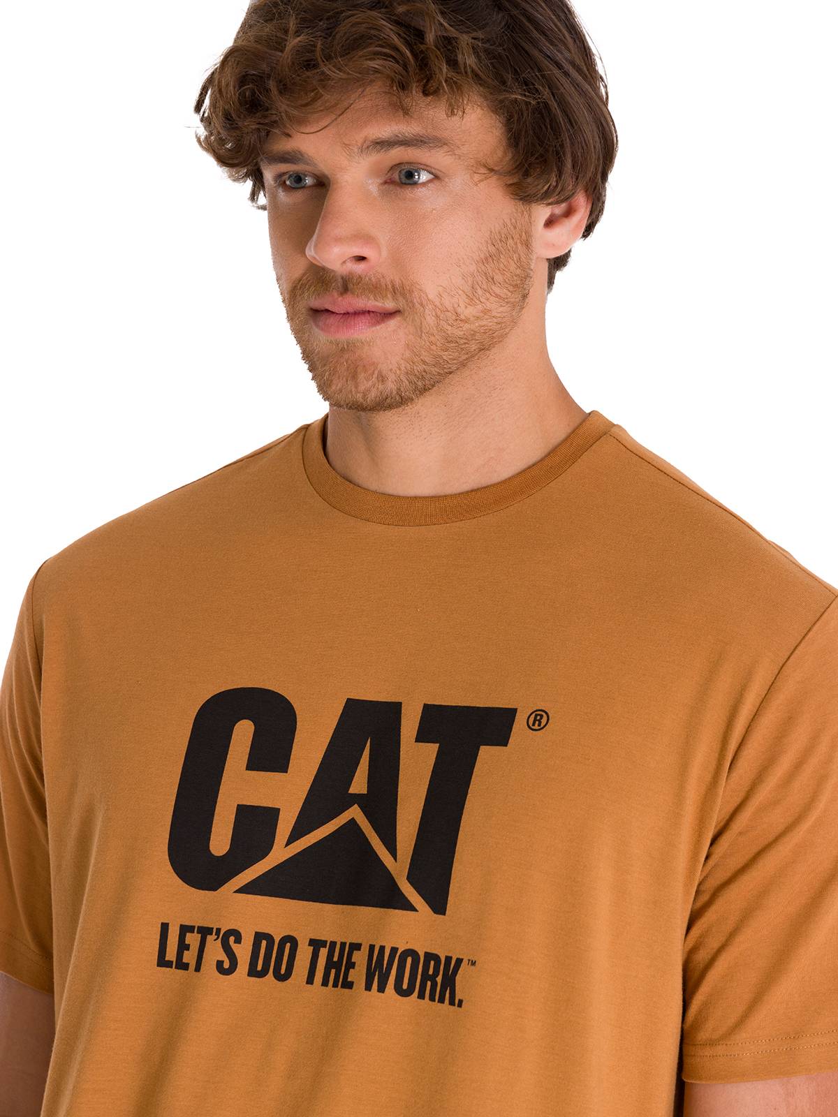 Polera Manga Corta Unisex Hombre DO THE WORK GRAPHIC TEE Café Cat