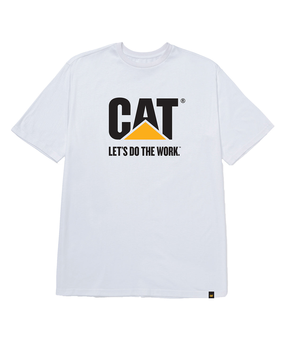 Polera Manga Corta Hombre Diseño Do The Work Blanco CAT