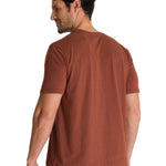 Polera Manga Corta Hombre Diseño Do The Work Rojo CAT