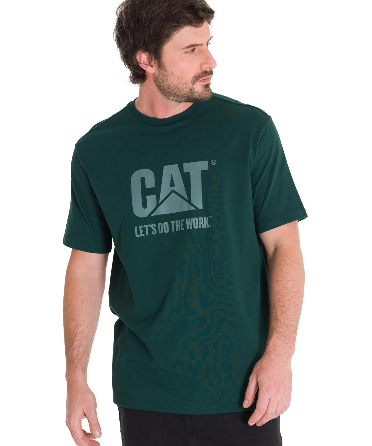 Polera Manga Corta Casual Unisex DO THE WORK GRAPHIC TEE Verde Oscuro Cat