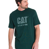 Polera Manga Corta Casual Unisex DO THE WORK GRAPHIC TEE Verde Oscuro Cat