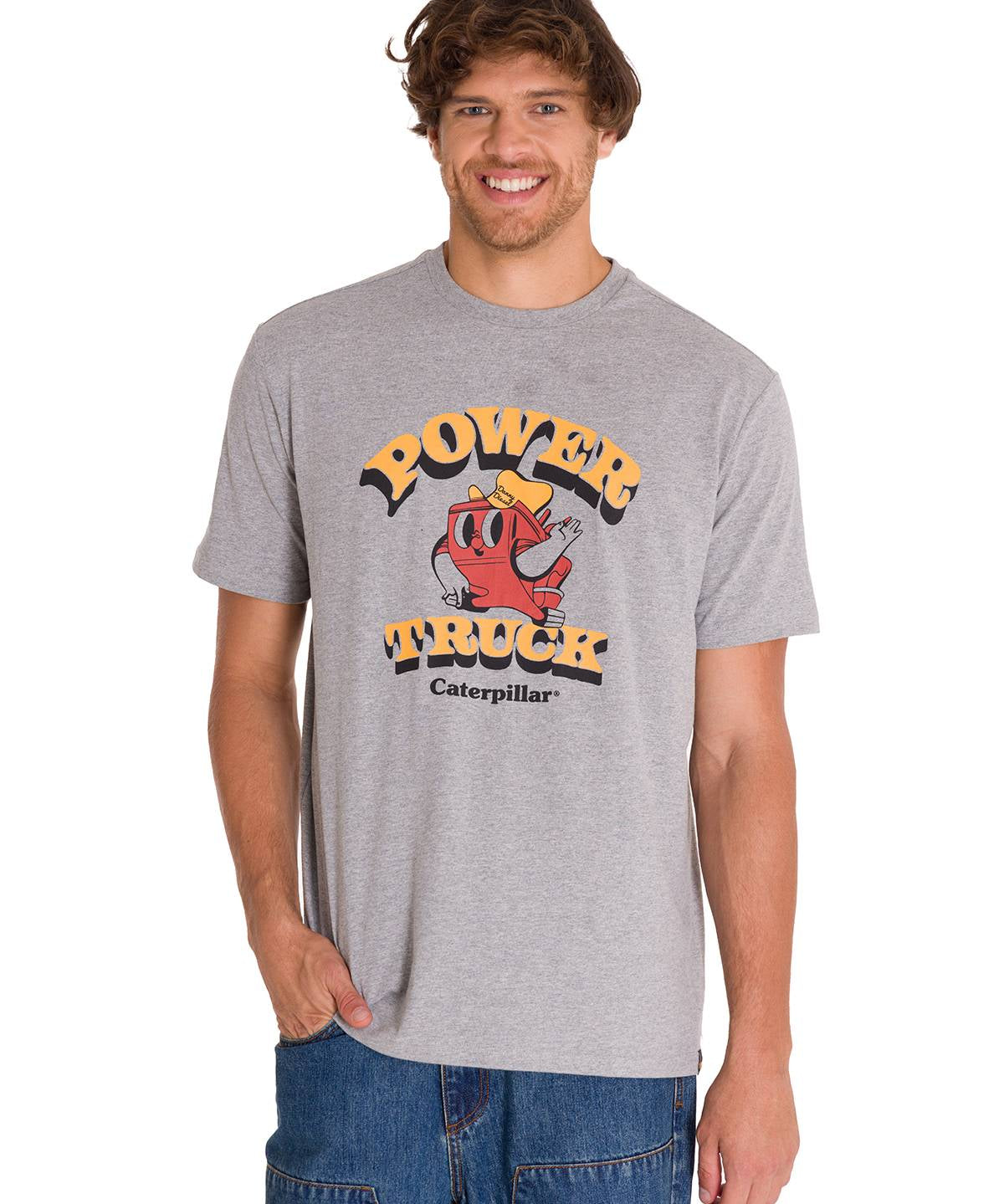 Polera Casual Hombre Retro Danny Diesel 1 Gris Cat