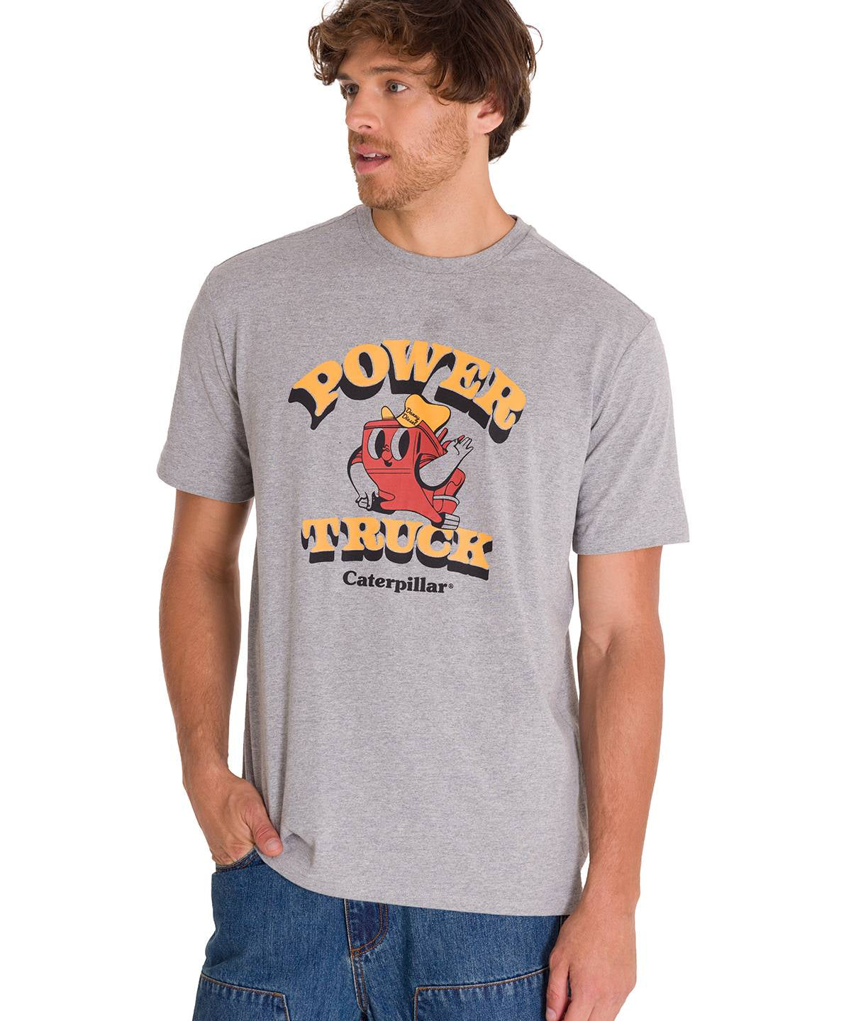 Polera Casual Hombre Retro Danny Diesel 1 Gris Cat