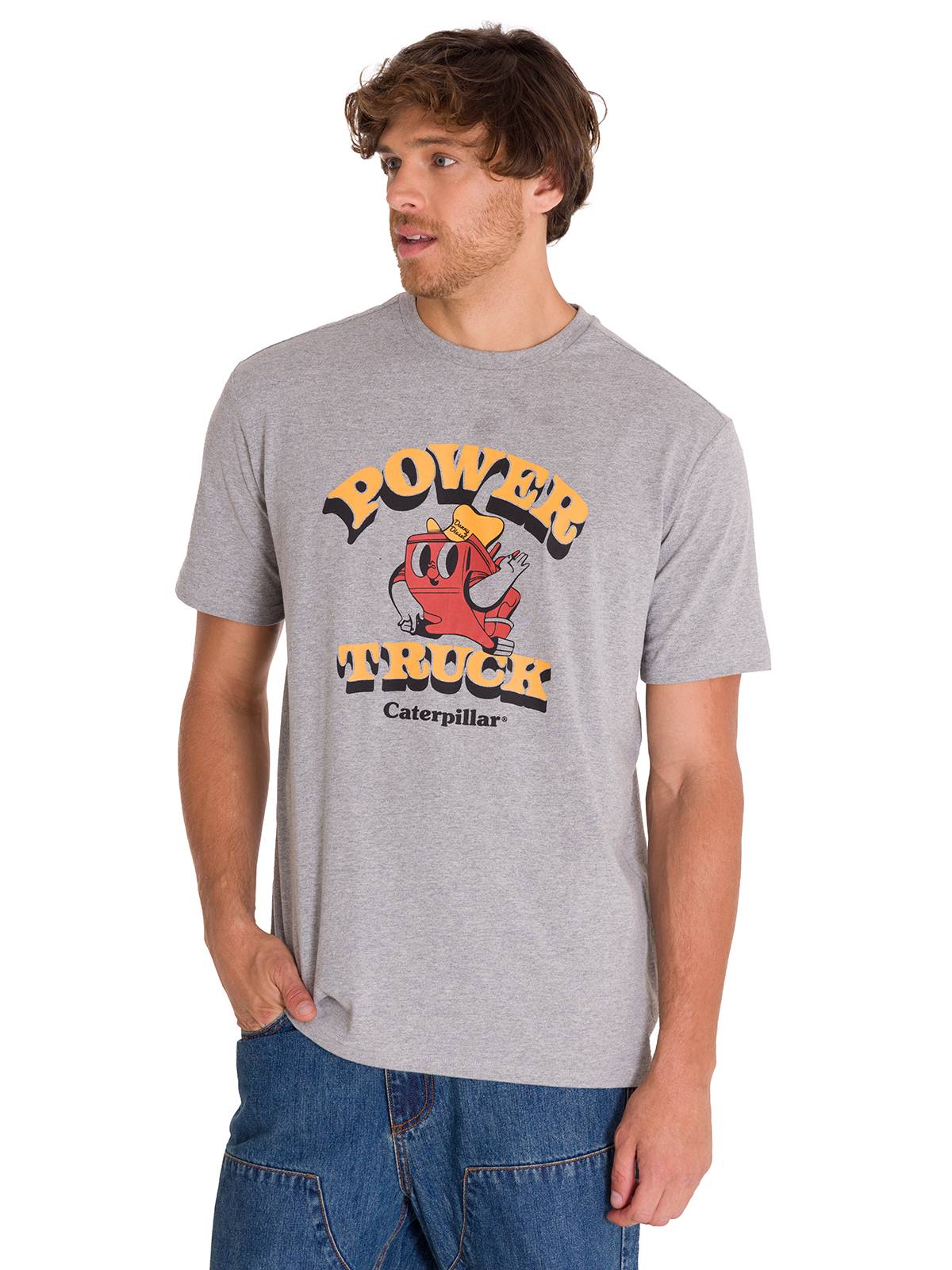 Polera Casual Hombre Retro Danny Diesel 1 Gris Cat