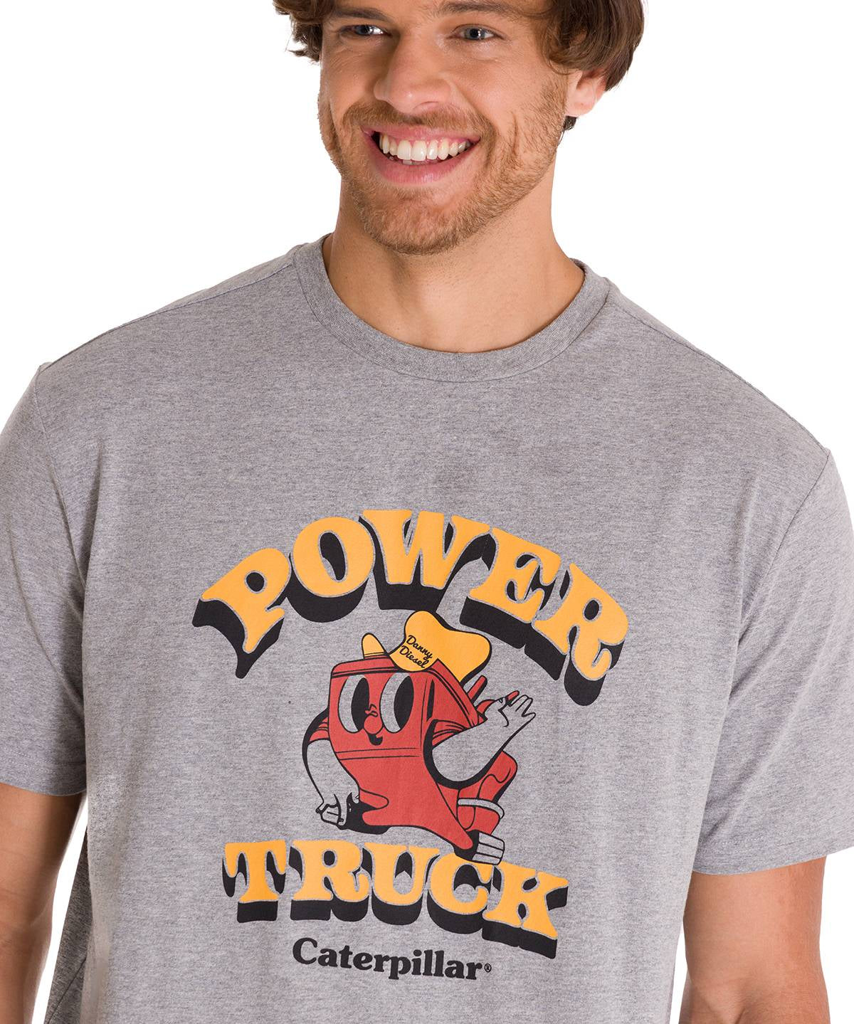 Polera Casual Hombre Retro Danny Diesel 1 Gris Cat