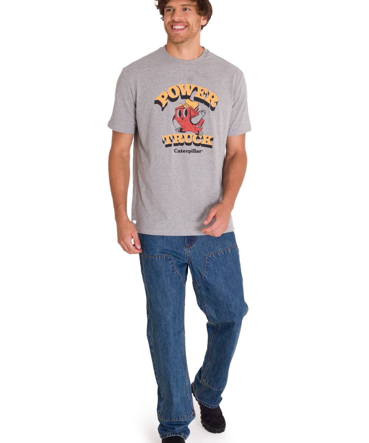 Polera Casual Hombre Retro Danny Diesel 1 Gris Cat