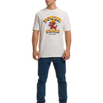 Polera Manga Corta Casual Hombre RETRO DANNY DIESEL GRAPHIC TEE Blanca Cat