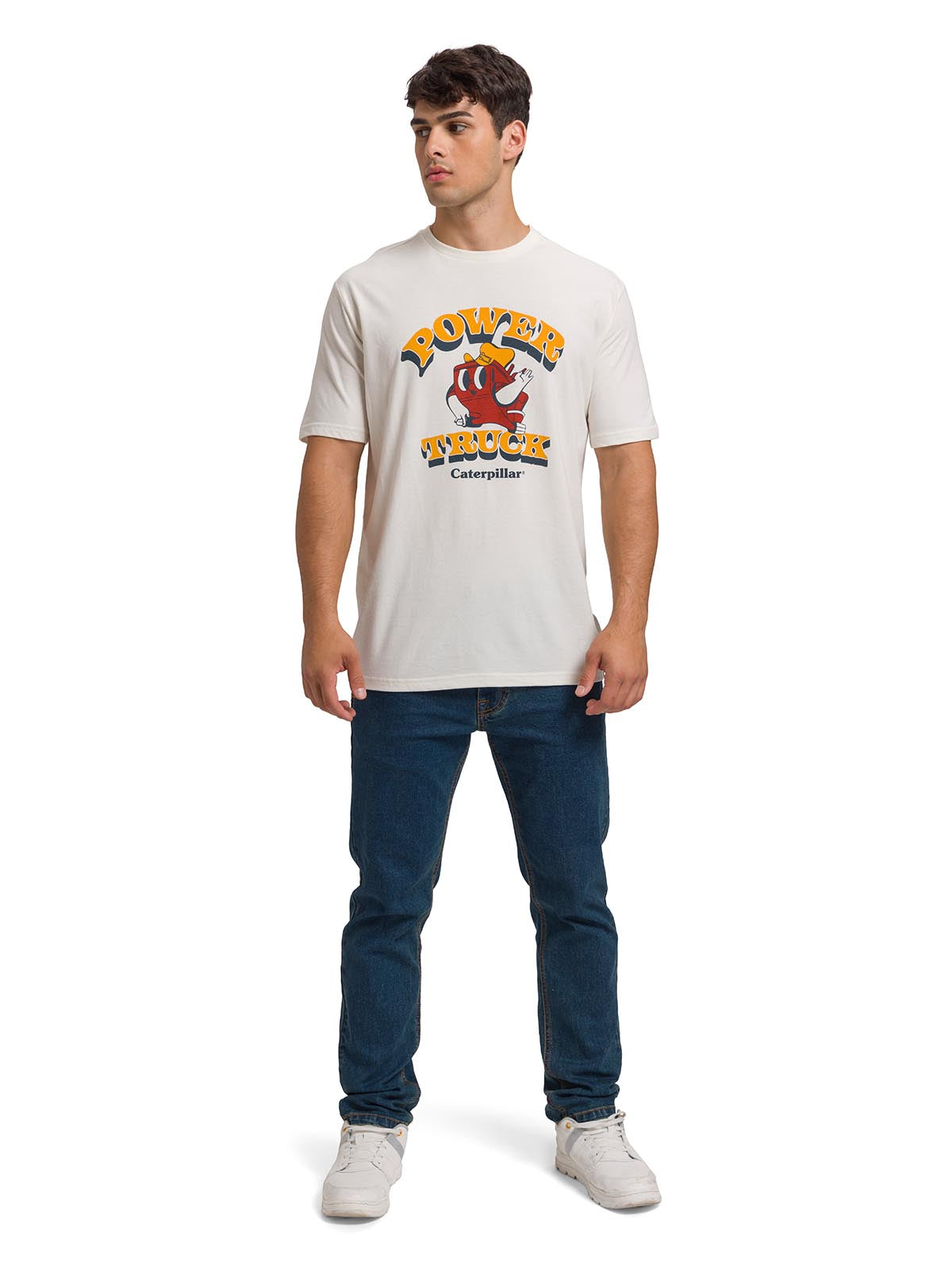 4010595 Polera Manga Corta Casual Hombre RETRO DANNY DIESEL GRAPHIC TEE Blanca ...