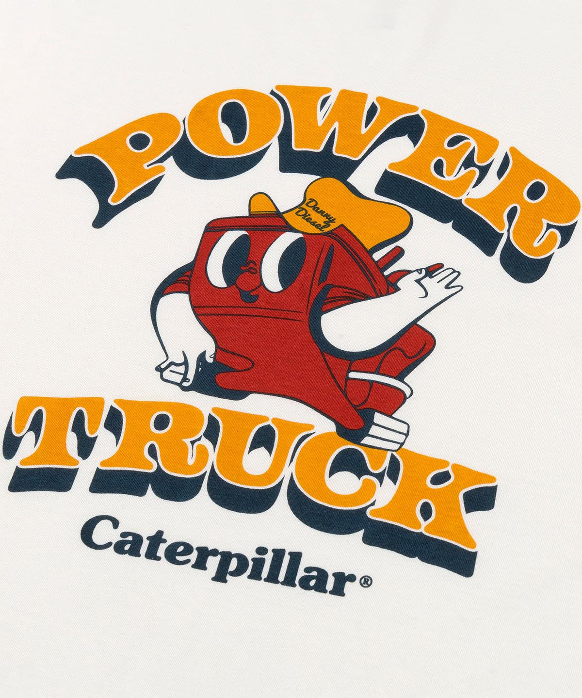 Polera Manga Corta Casual Hombre RETRO DANNY DIESEL GRAPHIC TEE Blanca Cat