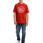 Polera Manga Corta Casual Hombre RETRO DANNY DIESEL GRAPHIC TEE Roja Cat