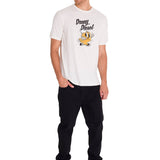 Polera Manga Corta Casual Hombre RETRO DANNY DIESEL GRAPHIC TEE Blanca Cat