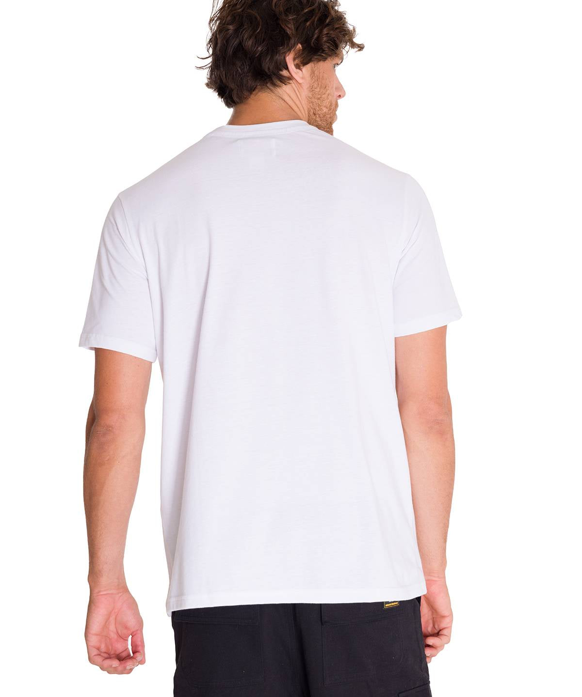 Polera Manga Corta Casual Hombre CENTENNIAL 100 YEARS GRAPHIC TEE  Blanca Cat