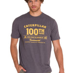 Polera Manga Corta Casual Hombre CENTENNIAL 100 YEARS GRAPHIC TEE Gris Clara Cat