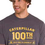 Polera Manga Corta Casual Hombre CENTENNIAL 100 YEARS GRAPHIC TEE Gris Clara Cat