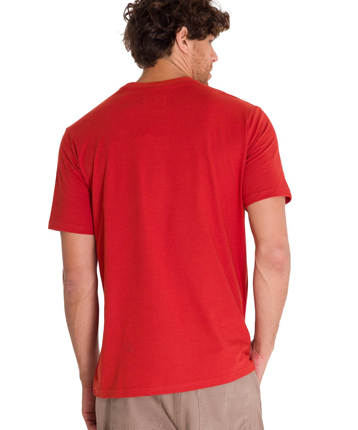 Polera Manga Corta Casual Hombre CENTENNIAL 100 YEARS GRAPHIC TEE  Roja Cat