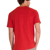 Polera Manga Corta Casual Hombre CENTENNIAL 100 YEARS GRAPHIC TEE  Roja Cat