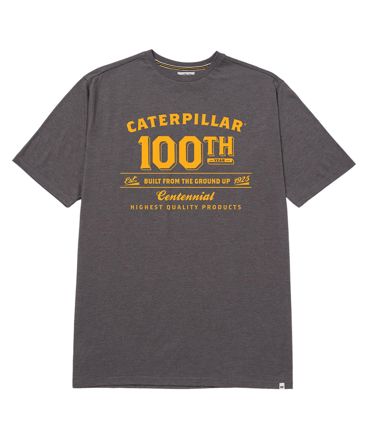 Polera Manga Corta Casual Hombre CENTENNIAL 100 YEARS GRAPHIC TEE  Gris Oscura Cat