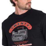 Polera Manga Corta Casual Hombre PROJECTS GRAPHIC TEE Negra Cat