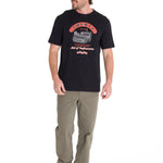 Polera Manga Corta Casual Hombre PROJECTS GRAPHIC TEE Negra Cat