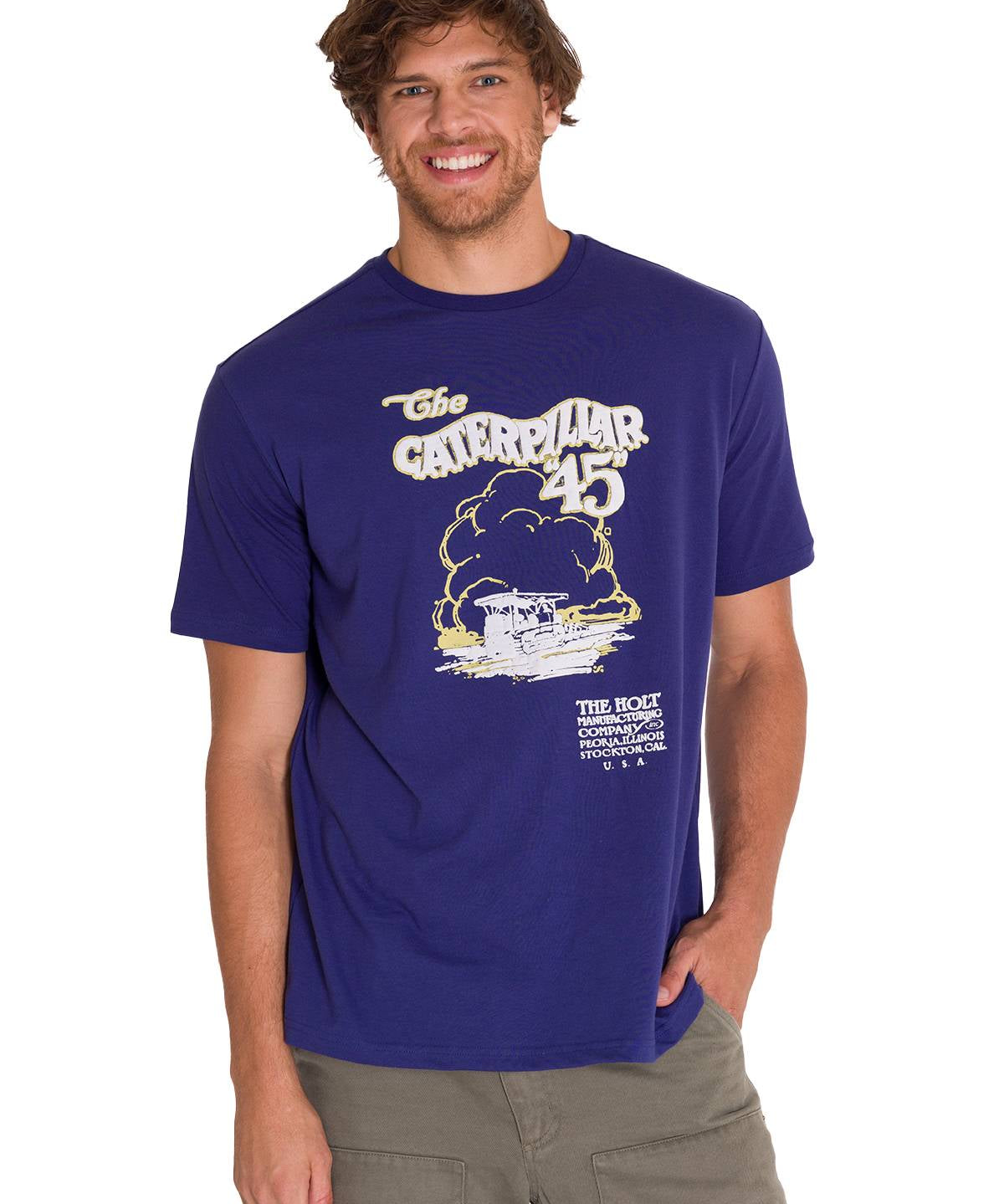 Polera Manga Corta Casual Hombre PROJECTS GRAPHIC TEE Indigo Cat