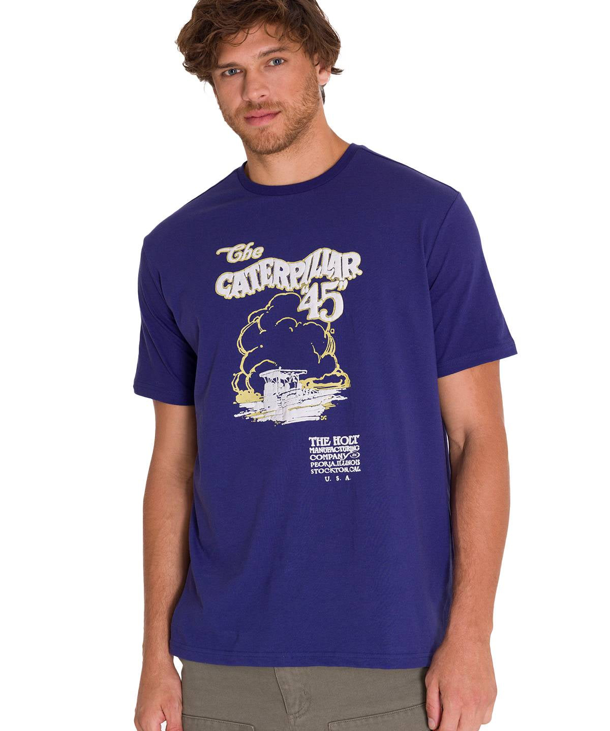 Polera Manga Corta Casual Hombre PROJECTS GRAPHIC TEE Indigo Cat