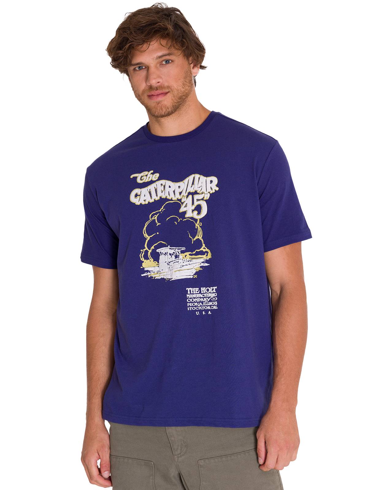 Polera Manga Corta Casual Hombre PROJECTS GRAPHIC TEE Indigo Cat