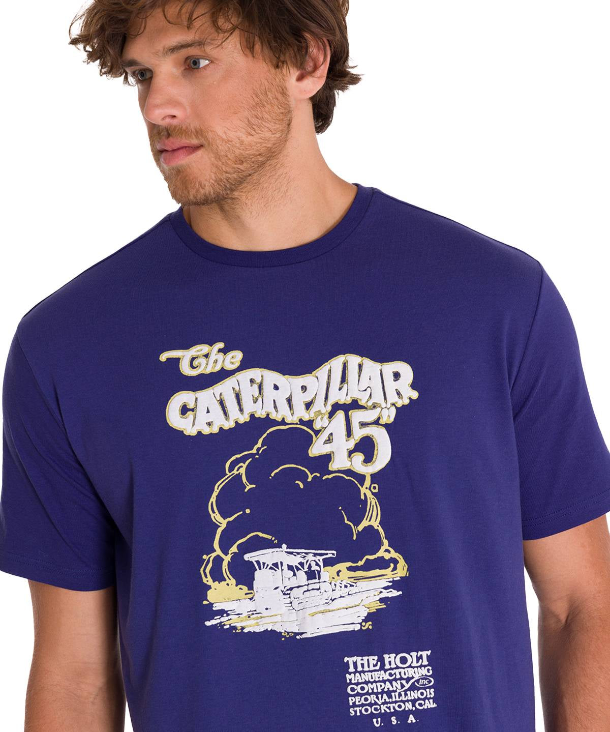 Polera Manga Corta Casual Hombre PROJECTS GRAPHIC TEE Indigo Cat