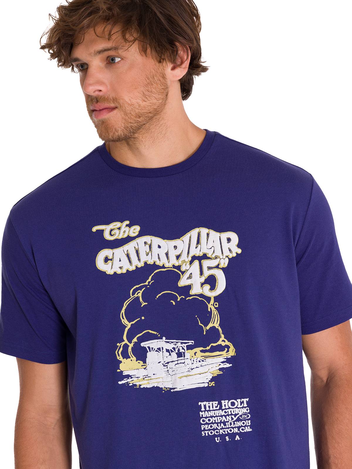 Polera Manga Corta Casual Hombre PROJECTS GRAPHIC TEE Indigo Cat