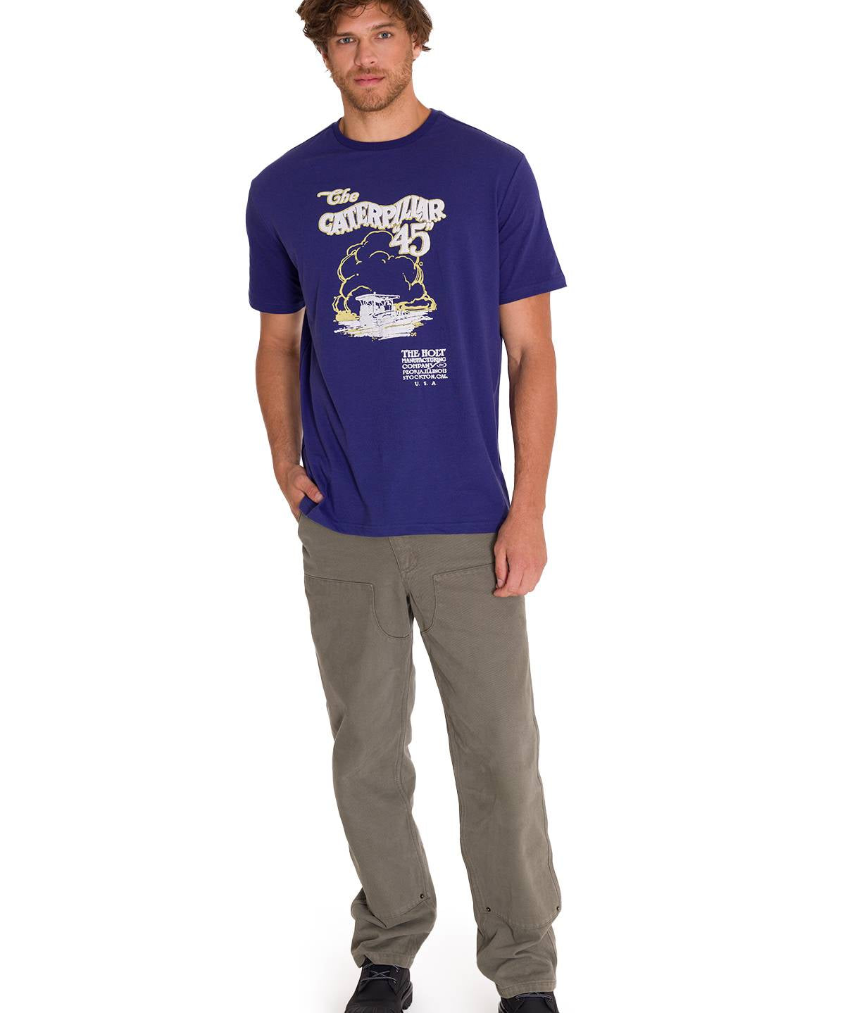 Polera Manga Corta Casual Hombre PROJECTS GRAPHIC TEE Indigo Cat