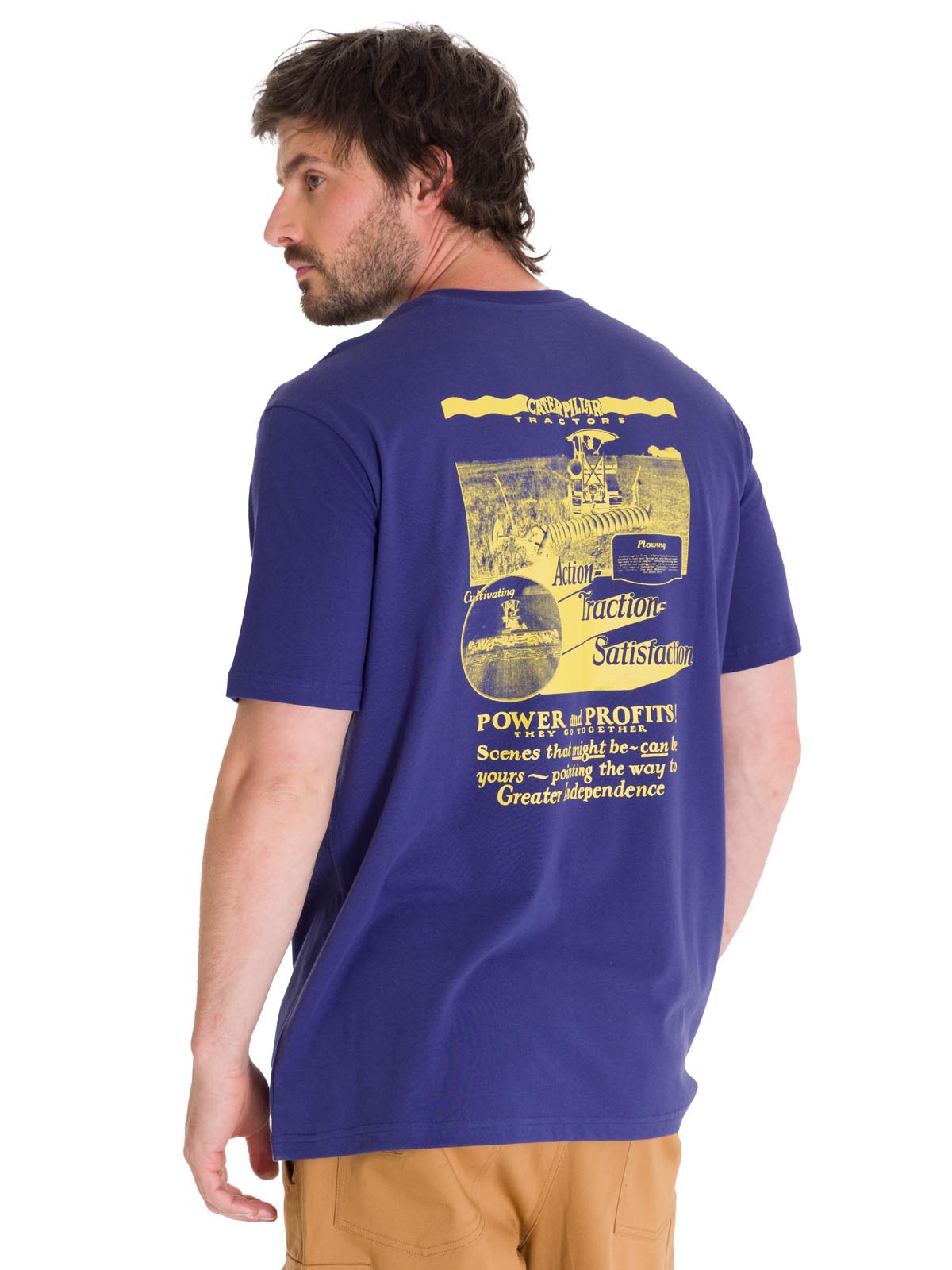 Polera Manga Corta Casual Hombre PROJECTS GRAPHIC TEE Indigo Cat