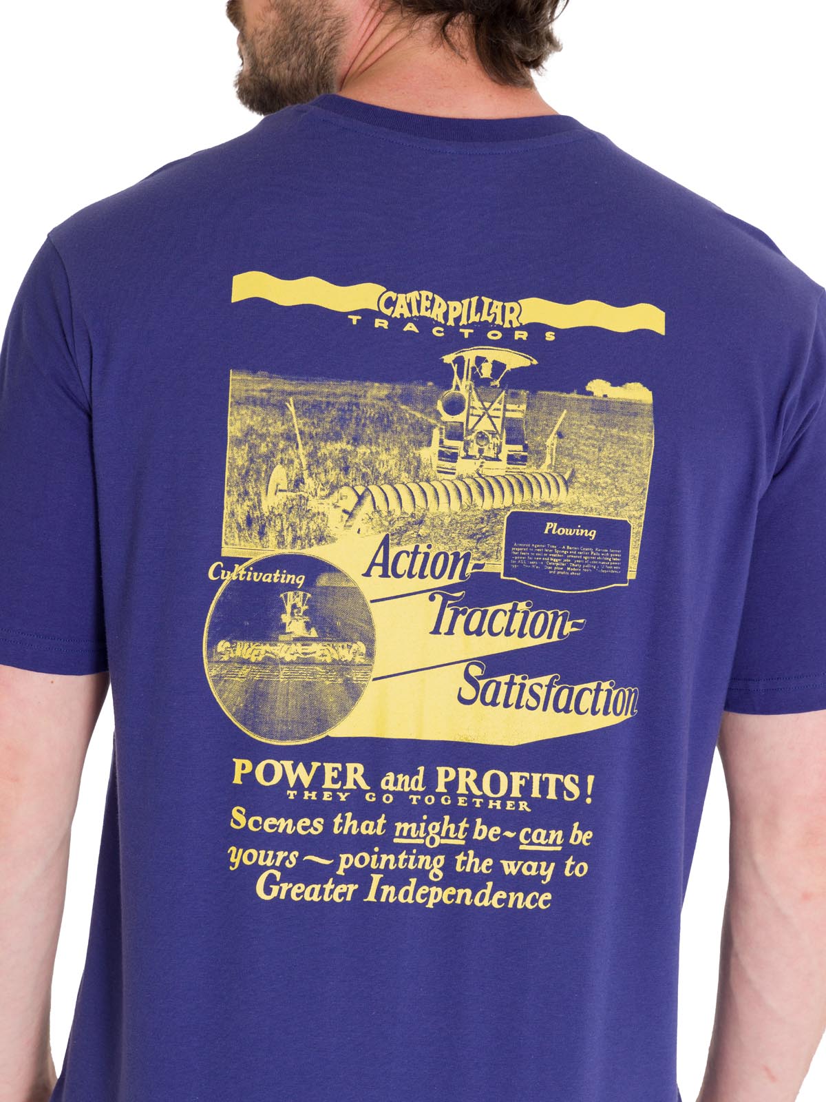 Polera Manga Corta Casual Hombre PROJECTS GRAPHIC TEE Indigo Cat