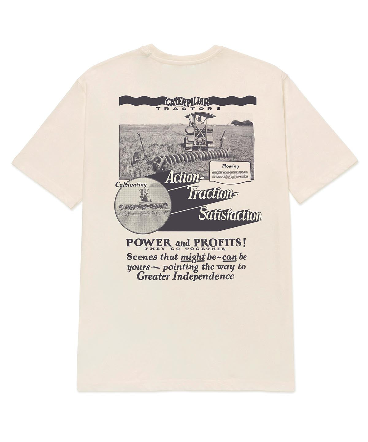 Polera Manga Corta Casual Hombre PROJECTS GRAPHIC TEE Perla Cat