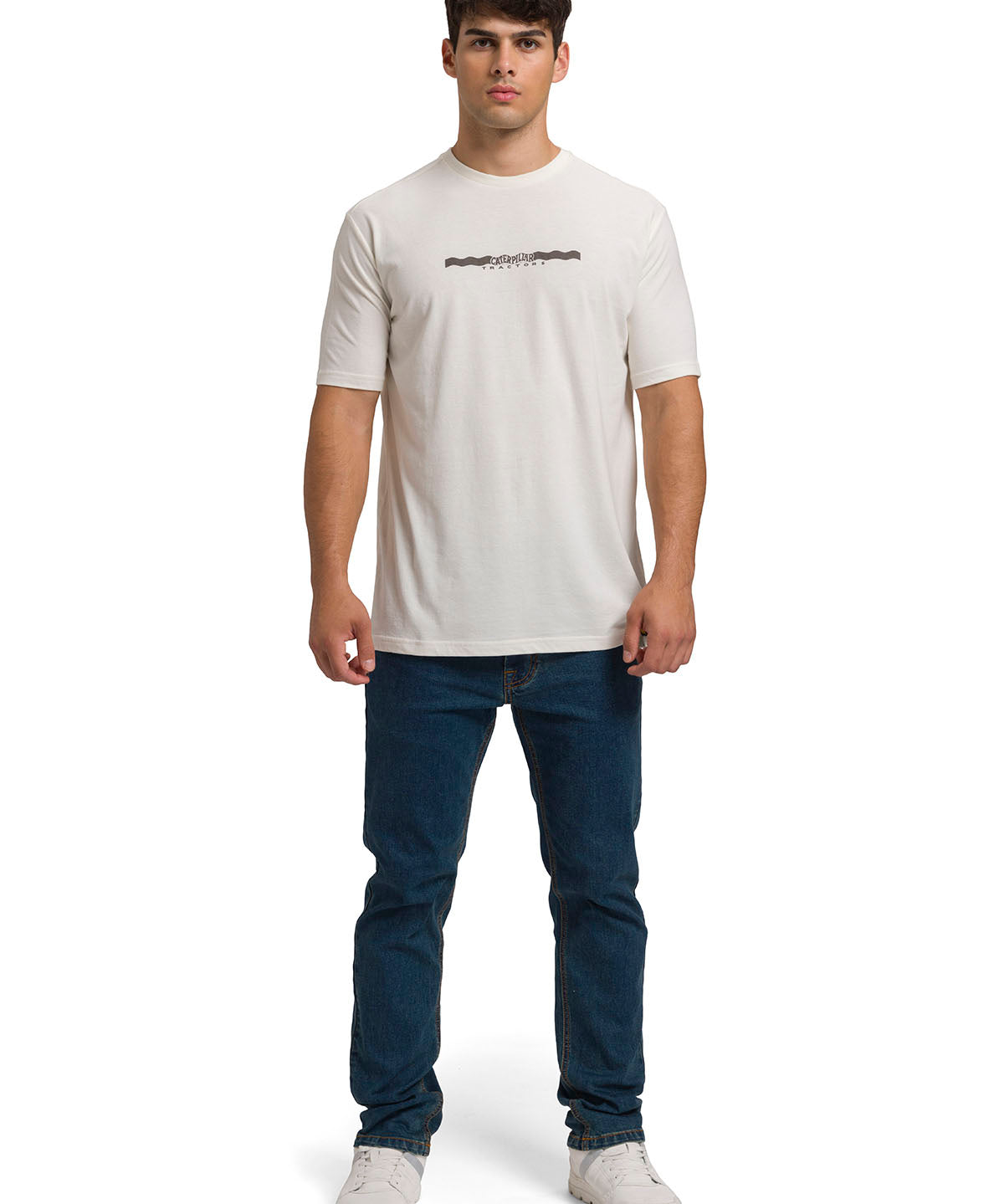 Polera Manga Corta Casual Hombre PROJECTS GRAPHIC TEE Perla Cat