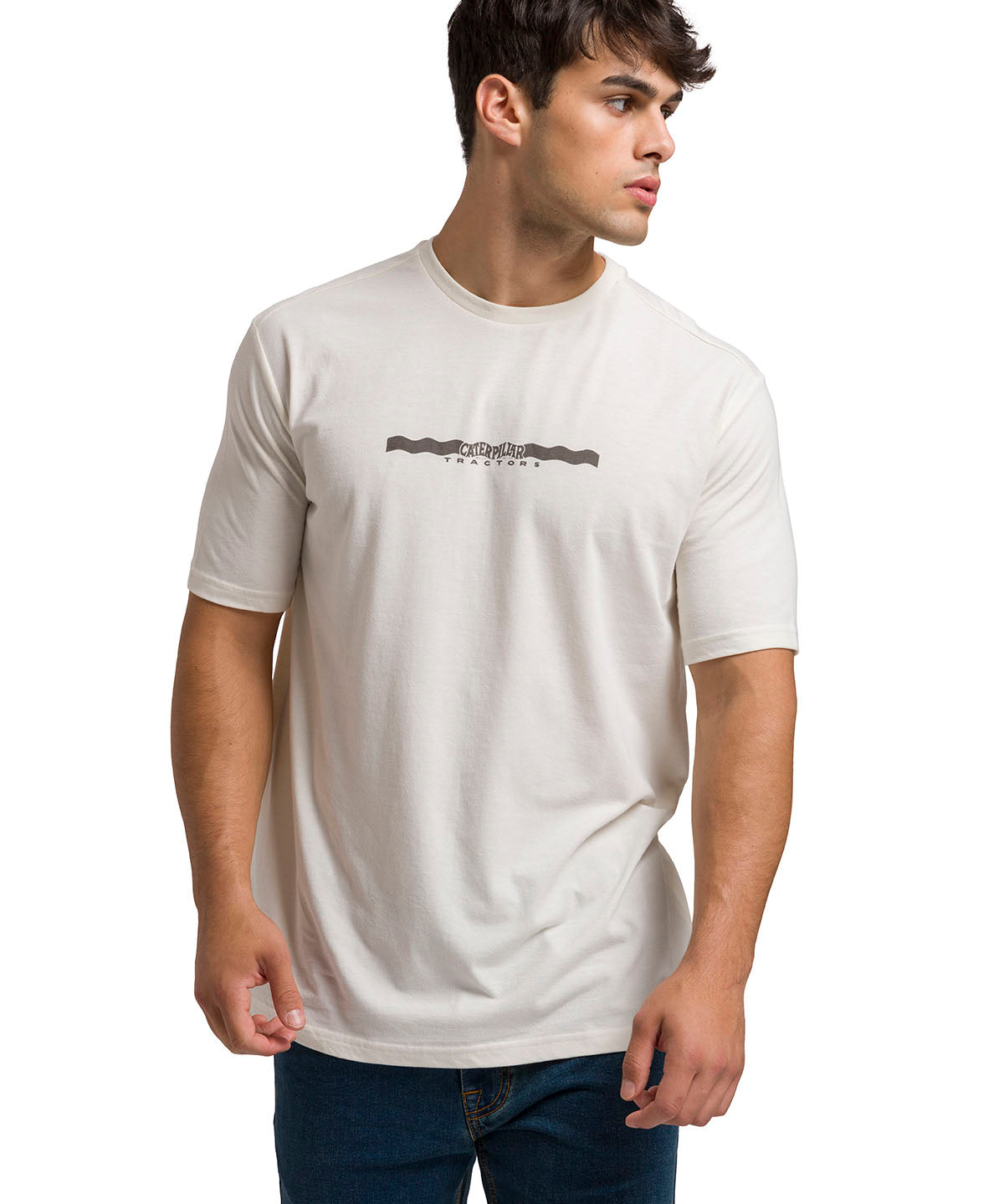 Polera Manga Corta Casual Hombre PROJECTS GRAPHIC TEE Perla Cat