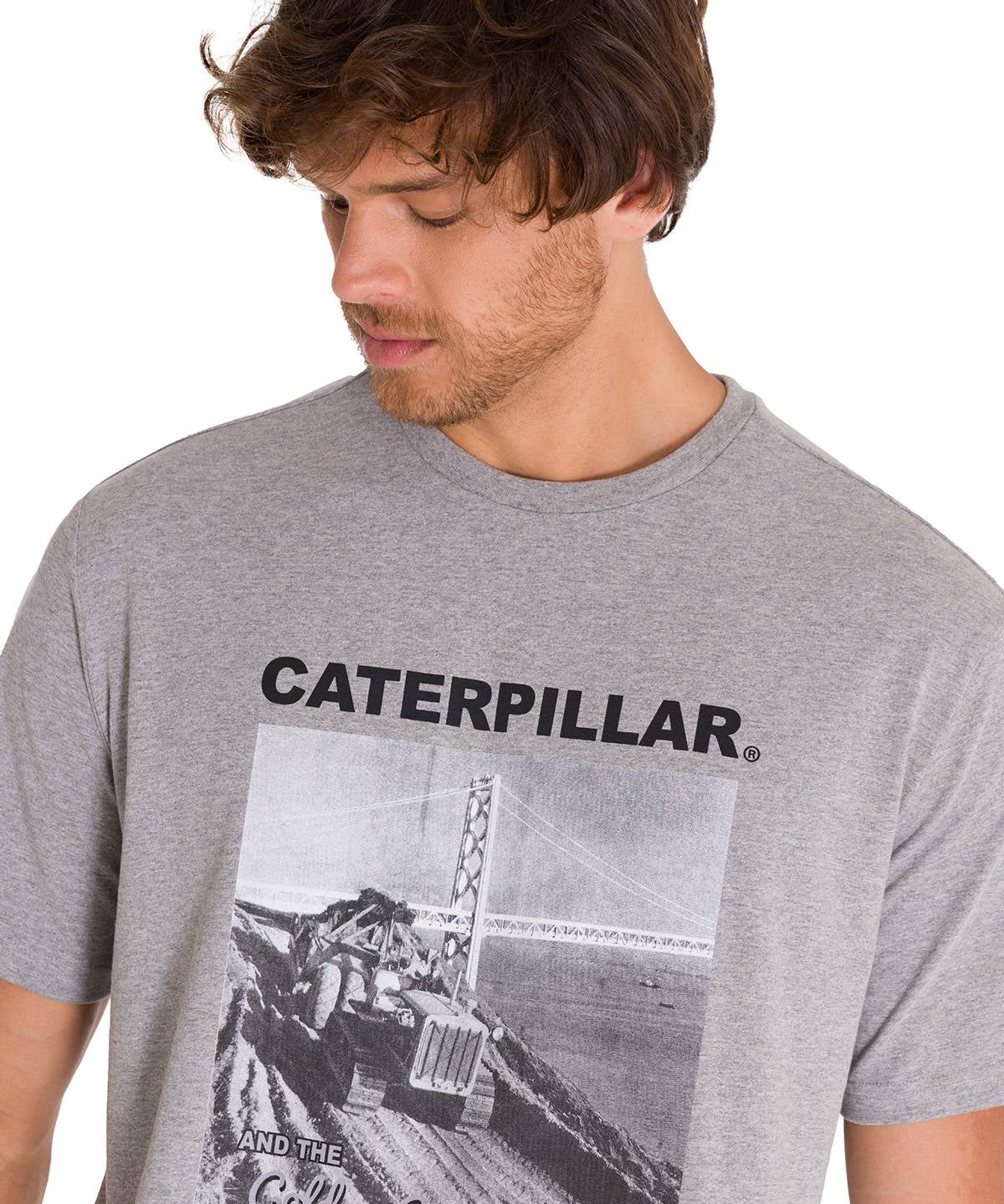 Polera Manga Corta Casual Hombre PROJECTS GRAPHIC TEE Blanca Cat