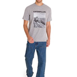 Polera Manga Corta Casual Hombre PROJECTS GRAPHIC TEE Blanca Cat