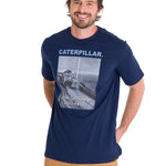 Polera Manga Corta Casual Hombre PROJECTS GRAPHIC TEE Azul Marino Cat