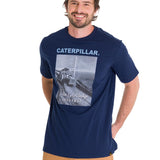 Polera Manga Corta Casual Hombre PROJECTS GRAPHIC TEE Azul Marino Cat