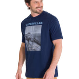 Polera Manga Corta Casual Hombre PROJECTS GRAPHIC TEE Azul Marino Cat