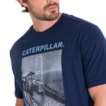 Polera Manga Corta Casual Hombre PROJECTS GRAPHIC TEE Azul Marino Cat