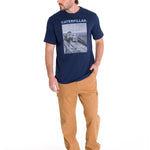 Polera Manga Corta Casual Hombre PROJECTS GRAPHIC TEE Azul Marino Cat