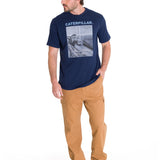 Polera Manga Corta Casual Hombre PROJECTS GRAPHIC TEE Azul Marino Cat