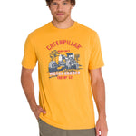 Polera Manga Corta Casual Hombre EQUIPMENT GRAPHIC TEE Amarilla Cat