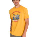 Polera Manga Corta Casual Hombre EQUIPMENT GRAPHIC TEE Amarilla Cat