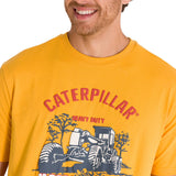 Polera Manga Corta Casual Hombre EQUIPMENT GRAPHIC TEE Amarilla Cat