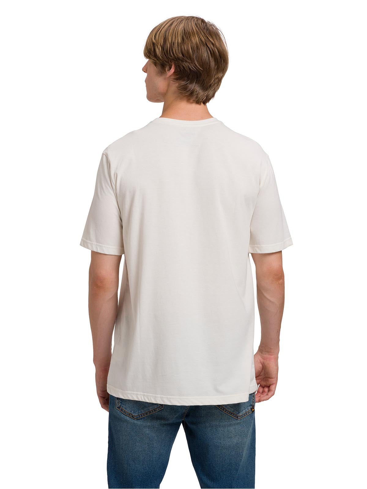 Polera Manga Corta Casual Hombre EQUIPMENT GRAPHIC TEE  Blanca Cat