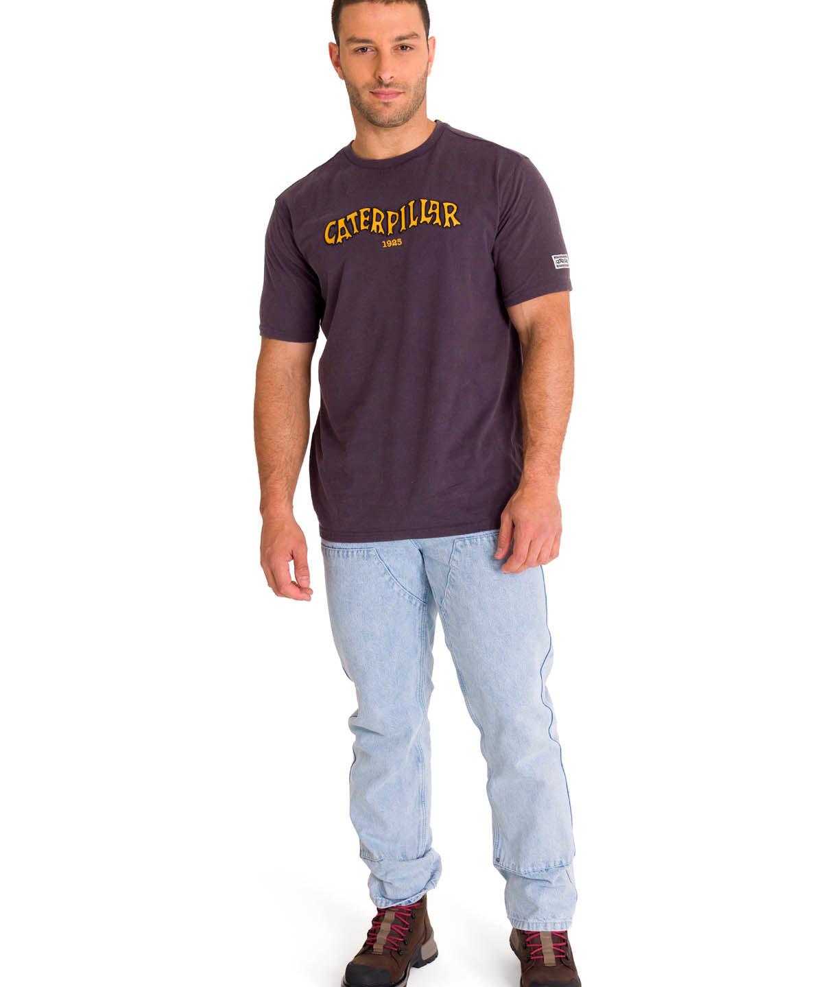 Polera Manga Corta Casual Hombre HERITAGE 1925 GRAPHIC TEE Carbón Cat