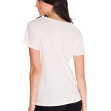 Polera Manga Corta Casual Mujer CREW CENTENNIAL GRAPHIC TEE Blanca Cat