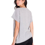 Polera Manga Corta Casual Mujer RELAXED CENTENNIAL GRAPHIC TEE Gris Cat